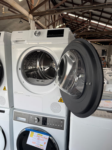 Factory second Hisense 8kg Heat Pump Dryer  Model: HDFY80H - Second Hand Appliances Geebung